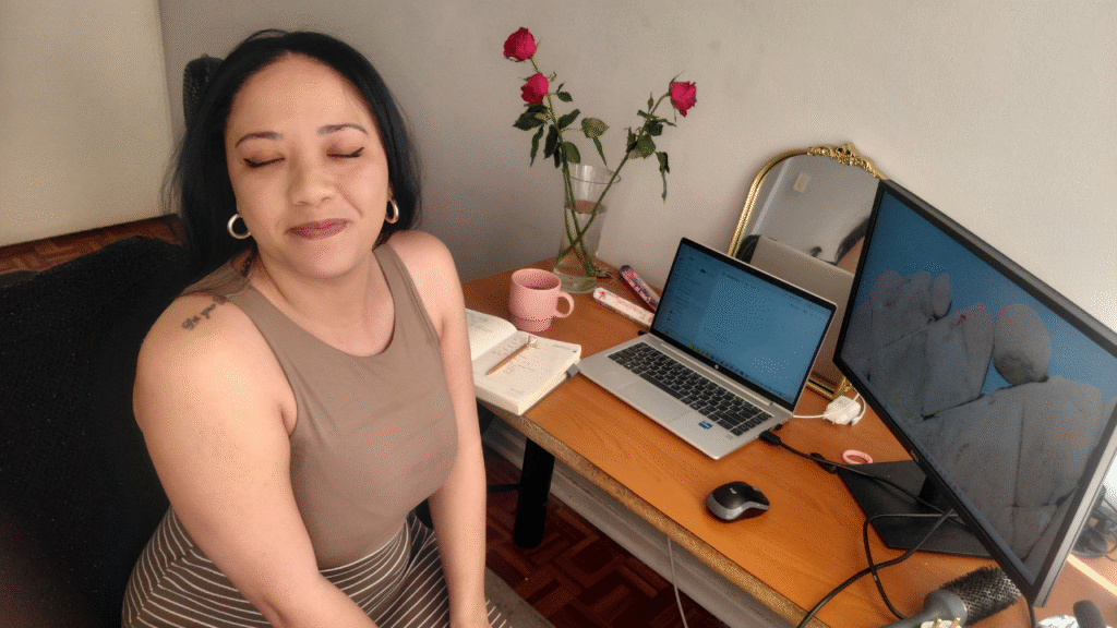 Woman starting over and building a better future